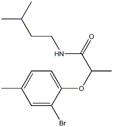 2-(2-bromo-4-methylphenoxy)-N-(3-methylbutyl)propanamide