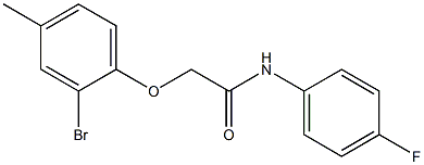 2-(2-bromo-4-methylphenoxy)-N-(4-fluorophenyl)acetamide