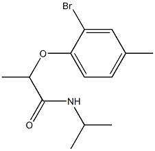 2-(2-bromo-4-methylphenoxy)-N-(propan-2-yl)propanamide|