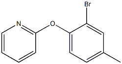 2-(2-bromo-4-methylphenoxy)pyridine 化学構造式