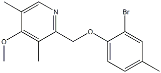 2-(2-bromo-4-methylphenoxymethyl)-4-methoxy-3,5-dimethylpyridine