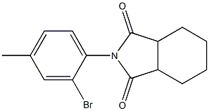 2-(2-bromo-4-methylphenyl)hexahydro-1H-isoindole-1,3(2H)-dione,,结构式