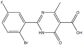 2-(2-bromo-5-fluorophenyl)-4-methyl-6-oxo-1,6-dihydropyrimidine-5-carboxylic acid
