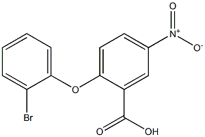 2-(2-bromophenoxy)-5-nitrobenzoic acid Struktur