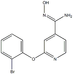 2-(2-bromophenoxy)-N'-hydroxypyridine-4-carboximidamide Structure