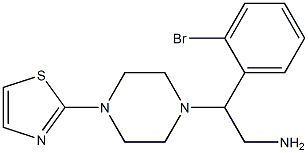 2-(2-bromophenyl)-2-[4-(1,3-thiazol-2-yl)piperazin-1-yl]ethan-1-amine Structure