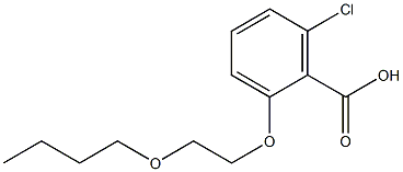 2-(2-butoxyethoxy)-6-chlorobenzoic acid Structure