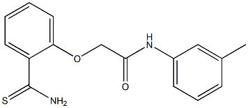 2-(2-carbamothioylphenoxy)-N-(3-methylphenyl)acetamide Struktur