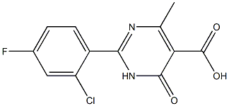 2-(2-chloro-4-fluorophenyl)-4-methyl-6-oxo-1,6-dihydropyrimidine-5-carboxylic acid