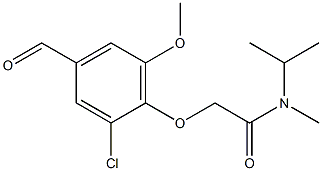  2-(2-chloro-4-formyl-6-methoxyphenoxy)-N-methyl-N-(propan-2-yl)acetamide