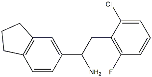  2-(2-chloro-6-fluorophenyl)-1-(2,3-dihydro-1H-inden-5-yl)ethan-1-amine