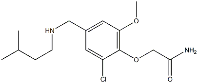 2-(2-chloro-6-methoxy-4-{[(3-methylbutyl)amino]methyl}phenoxy)acetamide