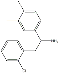 2-(2-chlorophenyl)-1-(3,4-dimethylphenyl)ethan-1-amine,,结构式