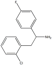 2-(2-chlorophenyl)-1-(4-fluorophenyl)ethan-1-amine 结构式