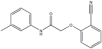 2-(2-cyanophenoxy)-N-(3-methylphenyl)acetamide Struktur