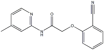 2-(2-cyanophenoxy)-N-(4-methylpyridin-2-yl)acetamide