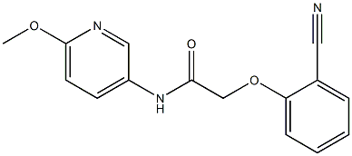 2-(2-cyanophenoxy)-N-(6-methoxypyridin-3-yl)acetamide|