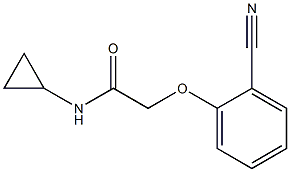 2-(2-cyanophenoxy)-N-cyclopropylacetamide 结构式