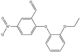 2-(2-ethoxyphenoxy)-5-nitrobenzaldehyde 化学構造式