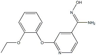 2-(2-ethoxyphenoxy)-N'-hydroxypyridine-4-carboximidamide,,结构式