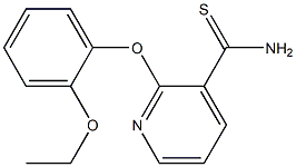 2-(2-ethoxyphenoxy)pyridine-3-carbothioamide Structure