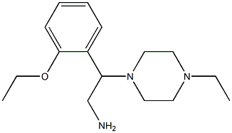 2-(2-ethoxyphenyl)-2-(4-ethylpiperazin-1-yl)ethanamine 化学構造式