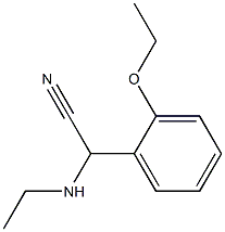 2-(2-ethoxyphenyl)-2-(ethylamino)acetonitrile Structure