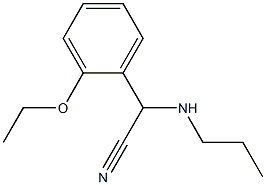 2-(2-ethoxyphenyl)-2-(propylamino)acetonitrile 结构式