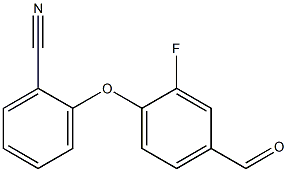 2-(2-fluoro-4-formylphenoxy)benzonitrile Structure