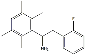 2-(2-fluorophenyl)-1-(2,3,5,6-tetramethylphenyl)ethan-1-amine,,结构式