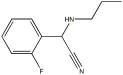2-(2-fluorophenyl)-2-(propylamino)acetonitrile Struktur