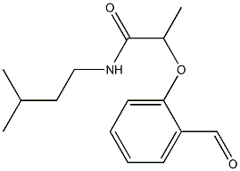 2-(2-formylphenoxy)-N-(3-methylbutyl)propanamide Structure