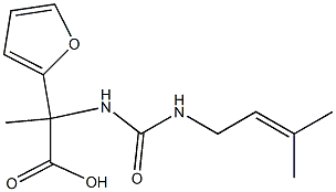 2-(2-furyl)-2-({[(3-methylbut-2-enyl)amino]carbonyl}amino)propanoic acid Structure