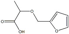 2-(2-furylmethoxy)propanoic acid 化学構造式