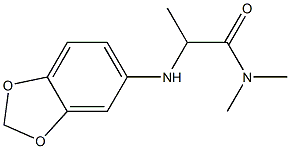 2-(2H-1,3-benzodioxol-5-ylamino)-N,N-dimethylpropanamide Structure