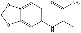 2-(2H-1,3-benzodioxol-5-ylamino)propanamide,,结构式