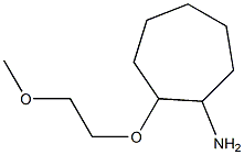 2-(2-methoxyethoxy)cycloheptan-1-amine,,结构式