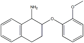 2-(2-methoxyphenoxy)-1,2,3,4-tetrahydronaphthalen-1-amine,,结构式
