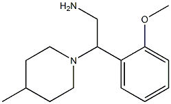 2-(2-methoxyphenyl)-2-(4-methylpiperidin-1-yl)ethanamine 结构式