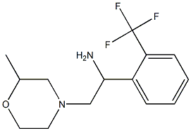 2-(2-methylmorpholin-4-yl)-1-[2-(trifluoromethyl)phenyl]ethanamine,,结构式