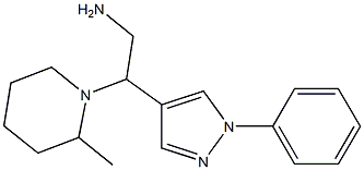 2-(2-methylpiperidin-1-yl)-2-(1-phenyl-1H-pyrazol-4-yl)ethanamine