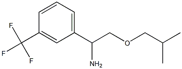 2-(2-methylpropoxy)-1-[3-(trifluoromethyl)phenyl]ethan-1-amine Struktur