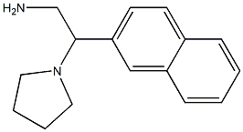 2-(2-naphthyl)-2-pyrrolidin-1-ylethanamine Structure