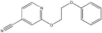 2-(2-phenoxyethoxy)isonicotinonitrile,,结构式