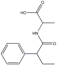 2-(2-phenylbutanamido)propanoic acid Structure