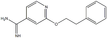 2-(2-phenylethoxy)pyridine-4-carboximidamide 结构式