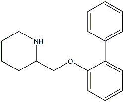 2-(2-phenylphenoxymethyl)piperidine 结构式