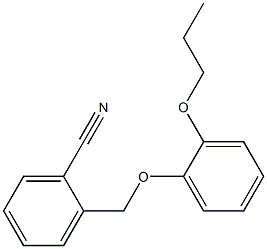 2-(2-propoxyphenoxymethyl)benzonitrile Structure