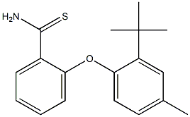 2-(2-tert-butyl-4-methylphenoxy)benzene-1-carbothioamide Structure
