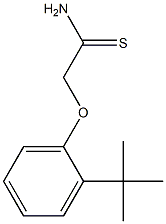 2-(2-tert-butylphenoxy)ethanethioamide Struktur